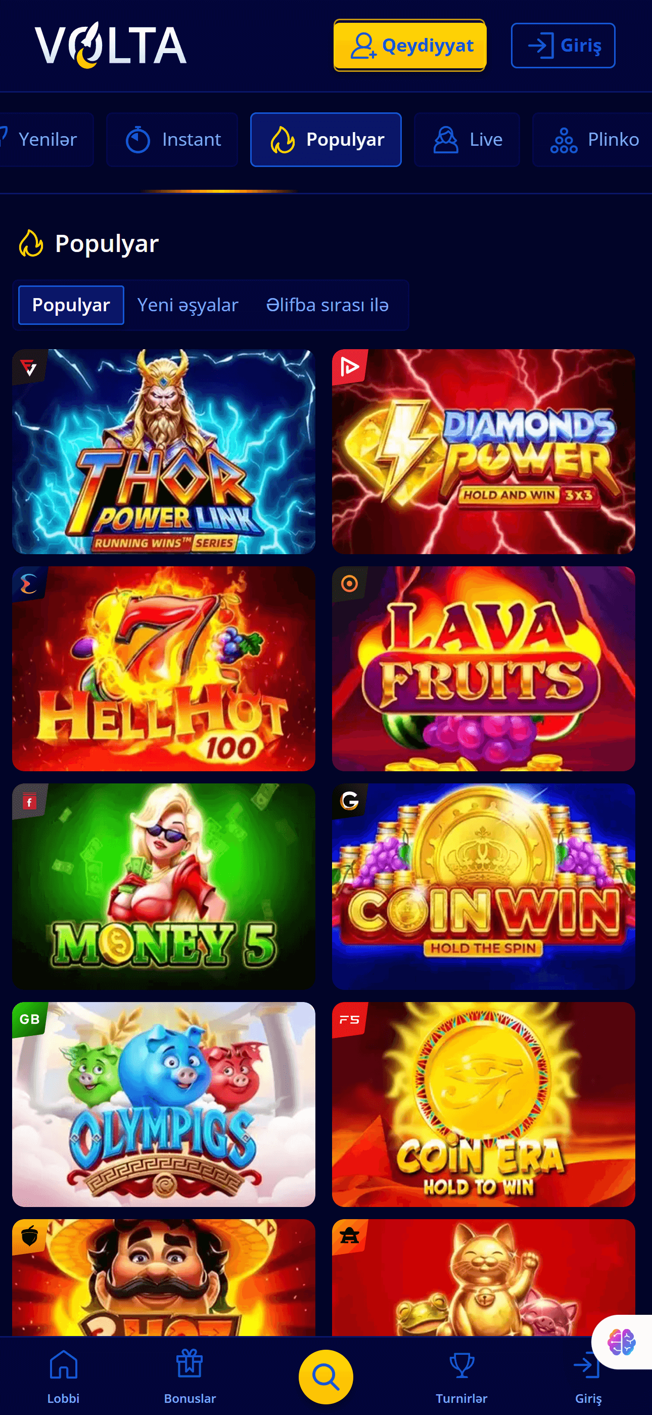 Volta Casino App Screenshot 2